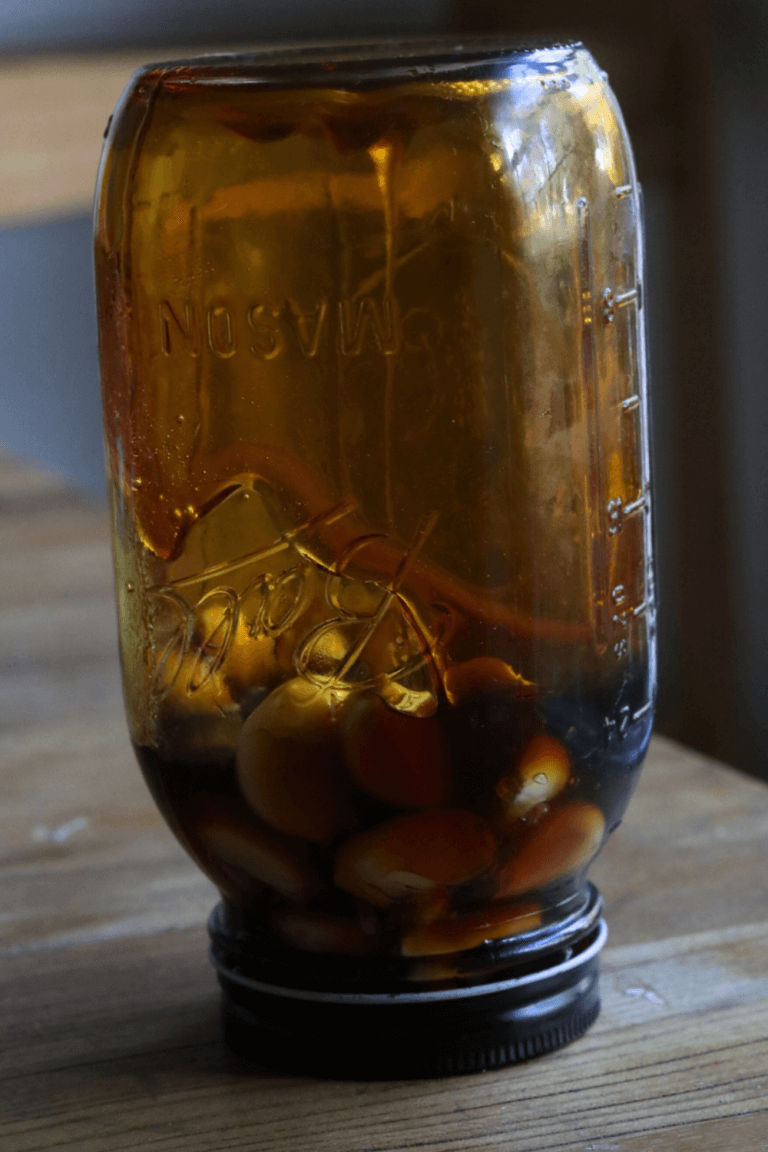 upside down honey and garlic