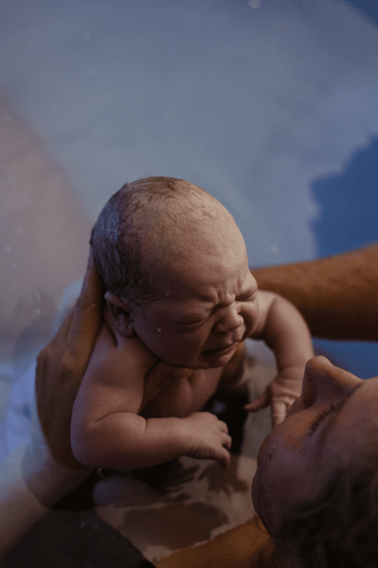 woman having home birth