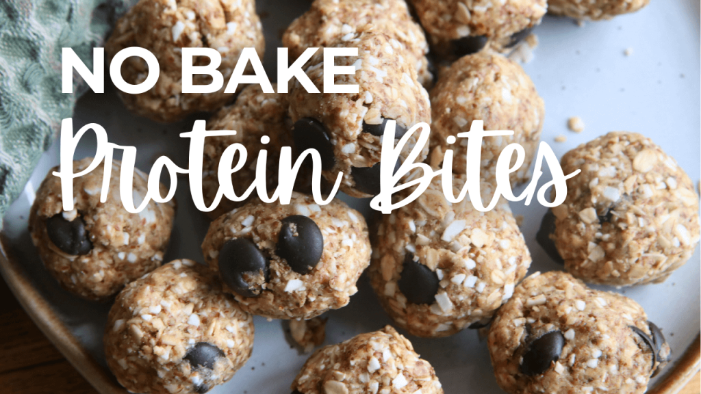 protein balls on a plate