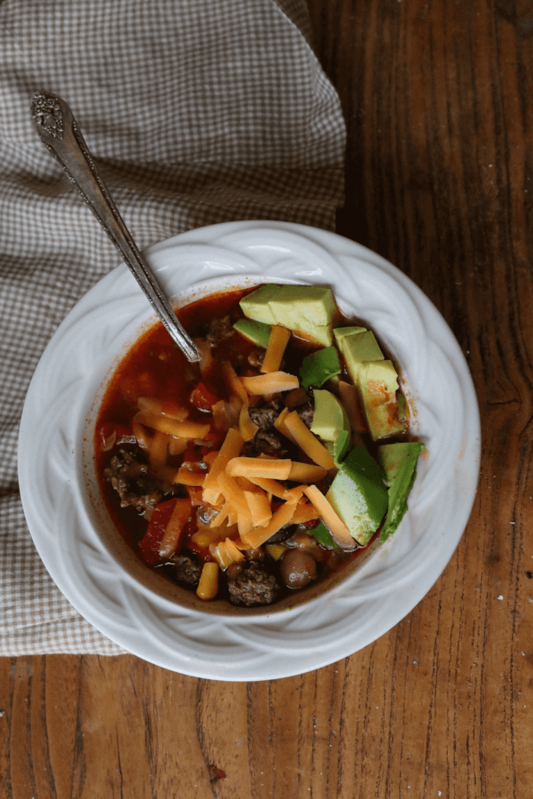 simple and nourishing homemade taco soup