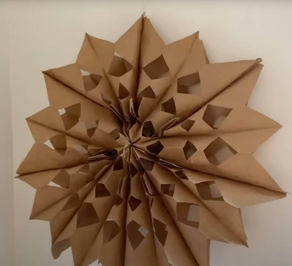 Paper Christmas Star DIY Christmas Decor