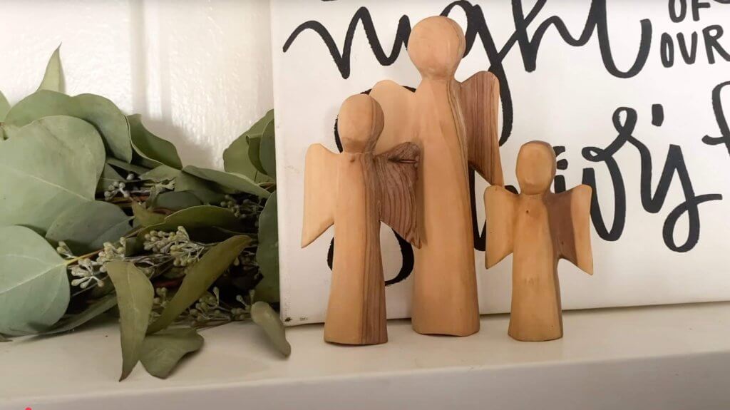 wooden Christmas angels
