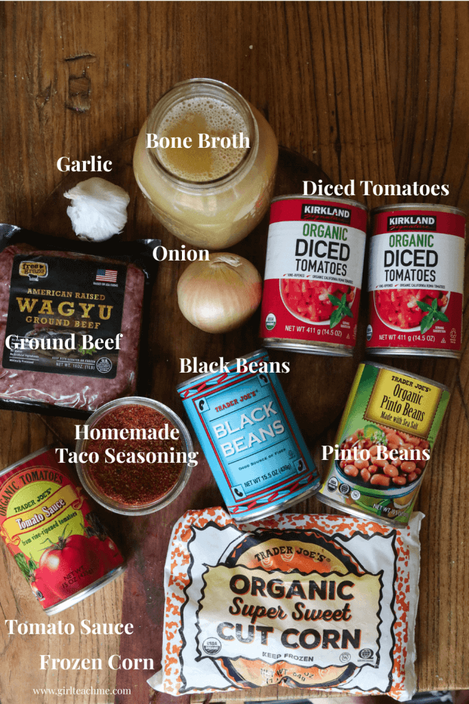 simple taco soup ingredients
