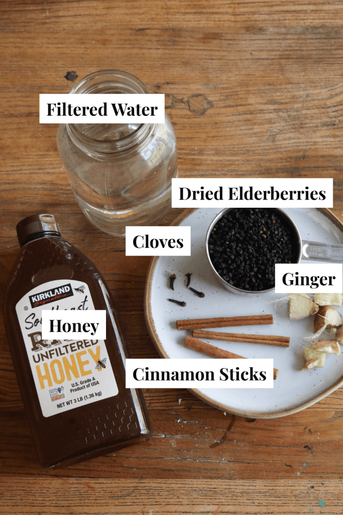 Elderberry Syrup Ingredients 
