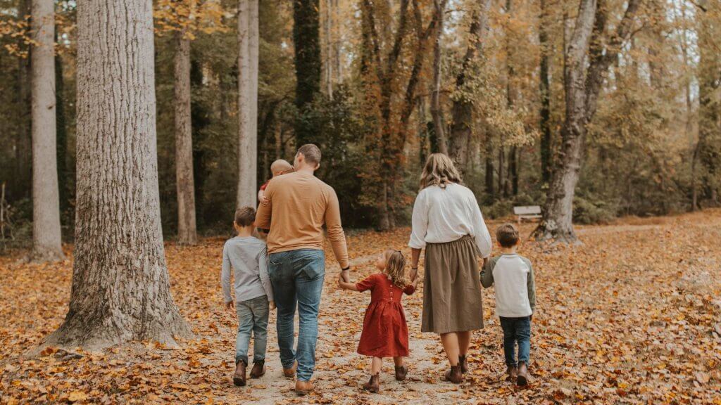 family walking together